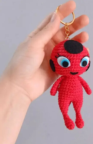 Amigurumi Tikki Keychain Free Pattern