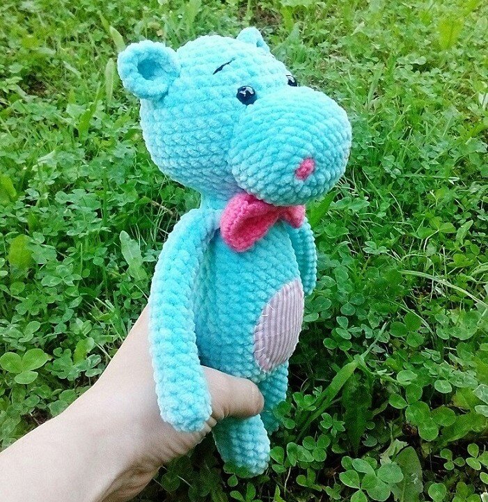 Amigurumi Toy Hippo Free Pattern 2