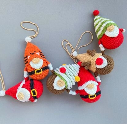 Amigurumi Toys Christmas Tree Gnomes 2