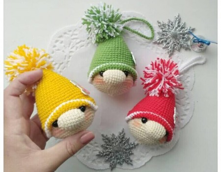 Amigurumi Toys Christmas Tree Gnomes