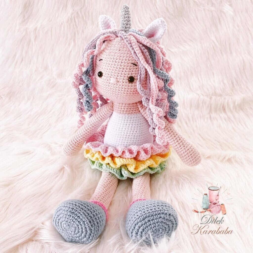 Amigurumi Unicorn Girl Free Pattern 4