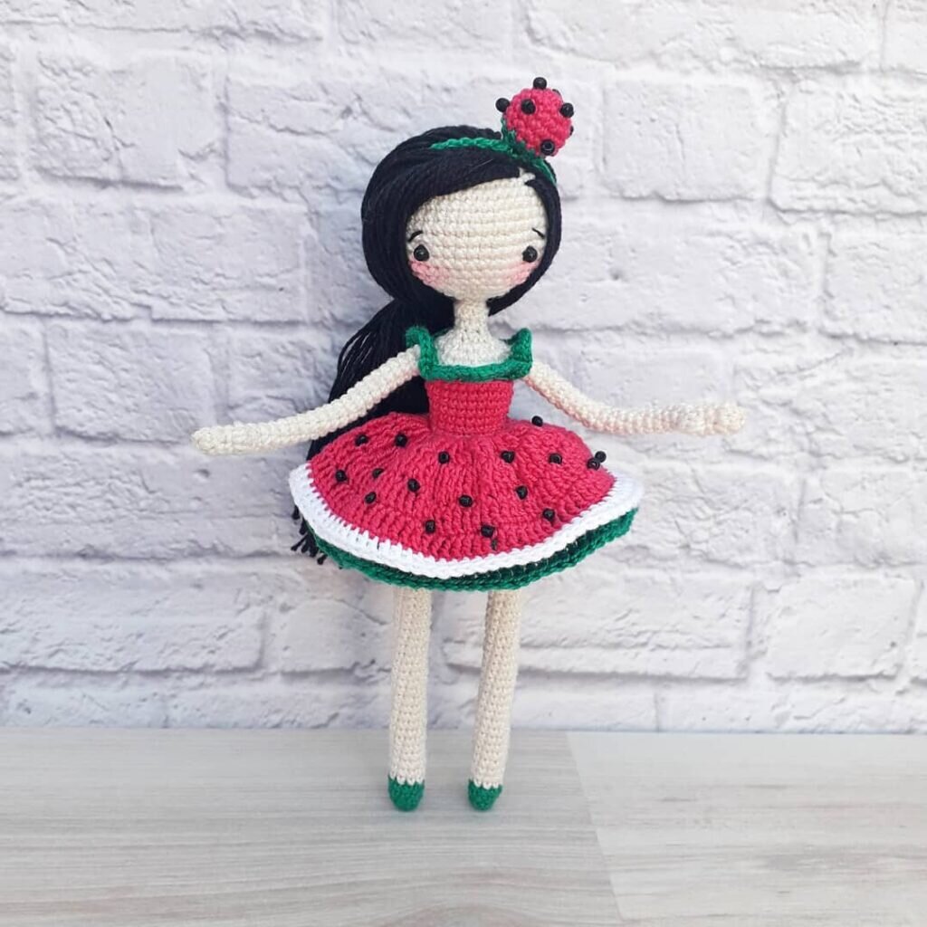 Amigurumi Watermelon Doll Free Pattern 1