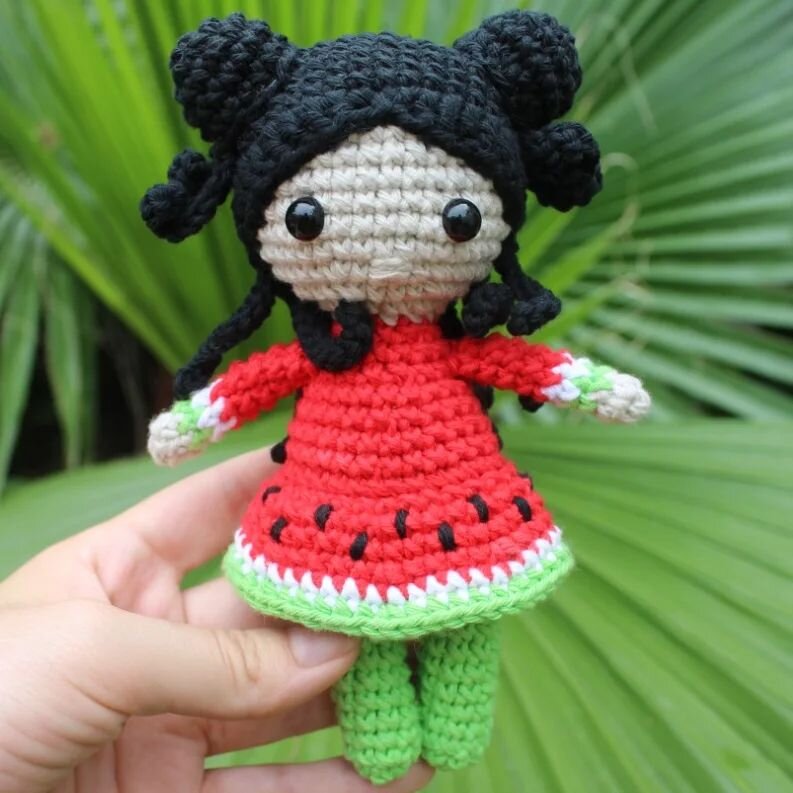 Amigurumi Watermelon Doll Free Pattern 3