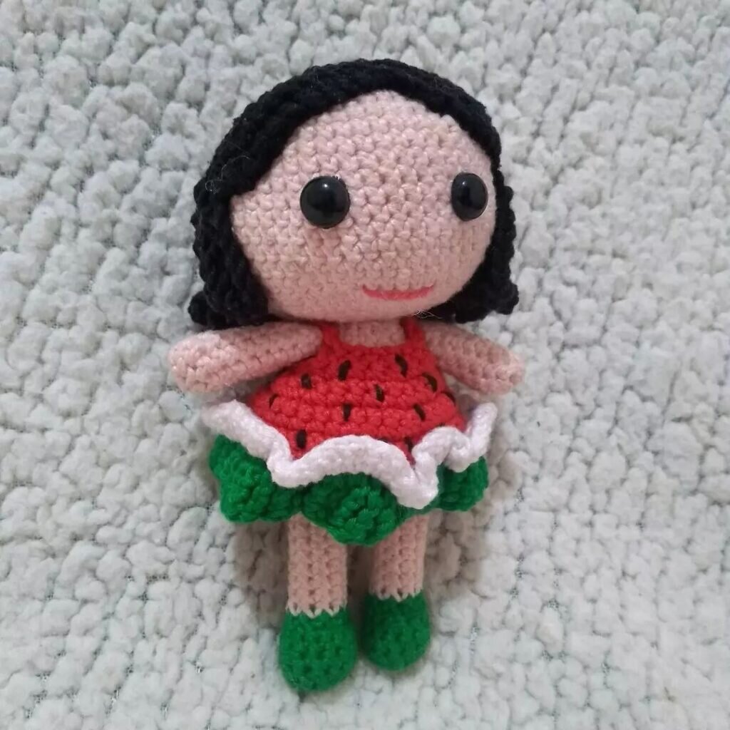 Amigurumi Watermelon Doll Free Pattern 5