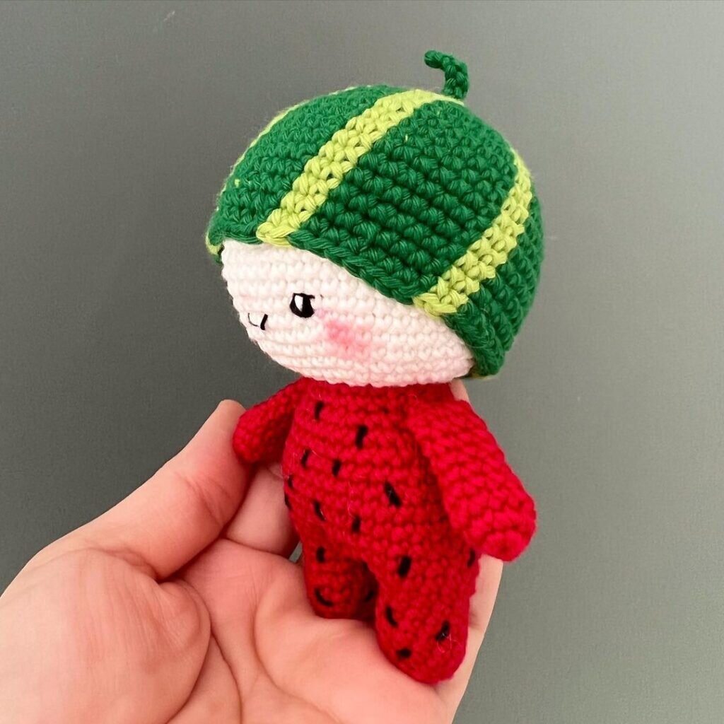 Amigurumi Watermelon Doll Free Pattern 6