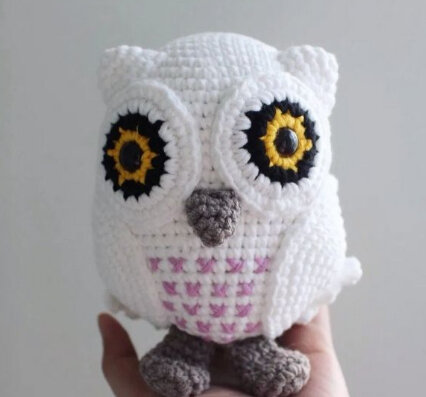 Amigurumi White Owl Free Pattern 5