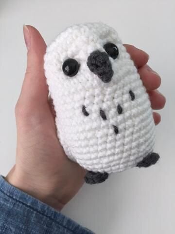 Amigurumi White Owl Free Pattern 8