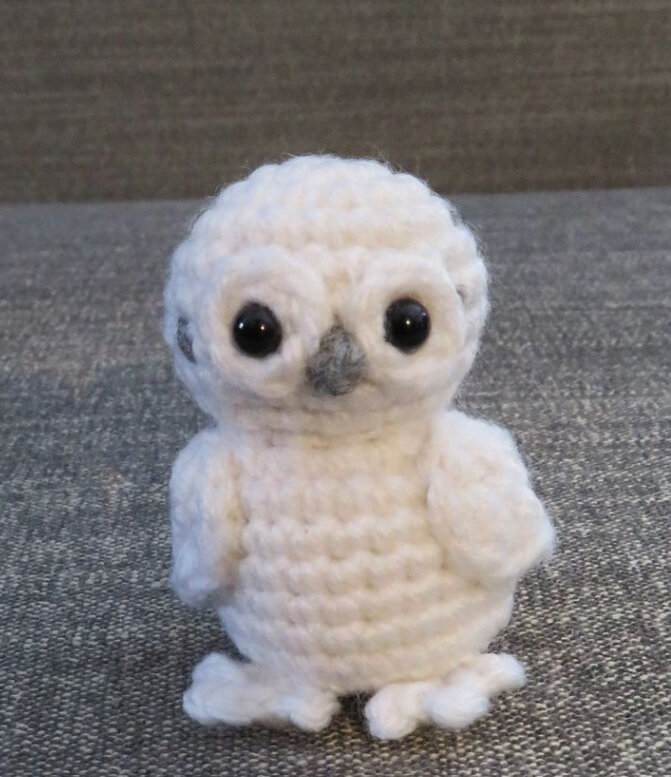 Amigurumi White Owl Free Pattern 9