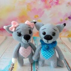 Amigurumi Wolfs Free Pattern