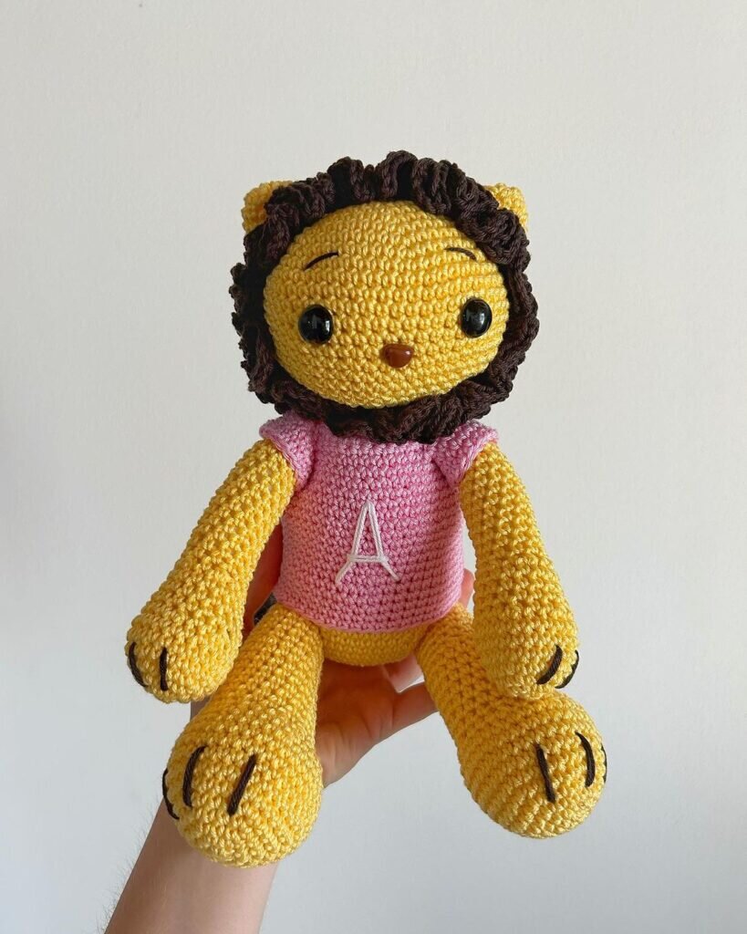 Amigurumi Yellow Leo Free Pattern 3