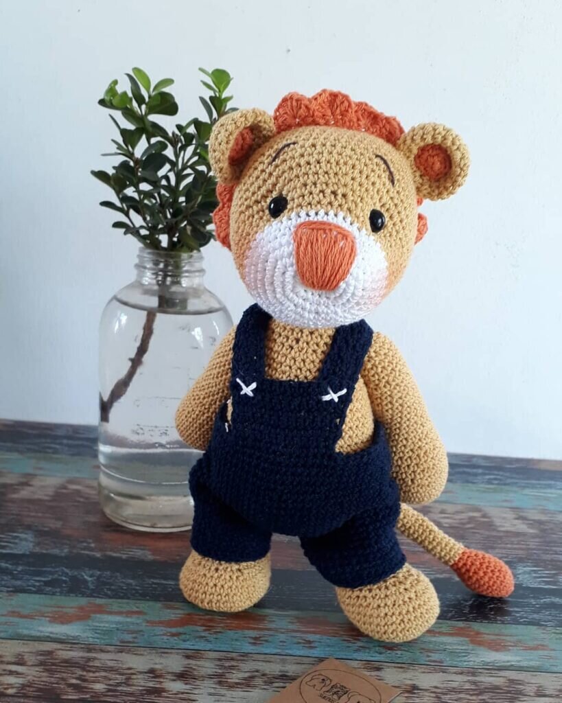 Amigurumi Yellow Leo Free Pattern 7