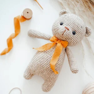 Bear With Bow Tie Amigurumi Free Pattern 2