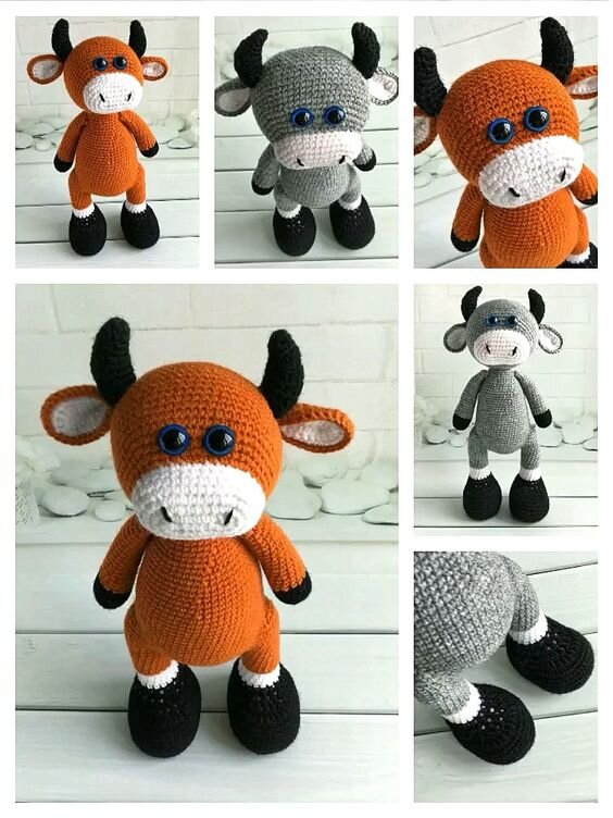 Bull Amigurumi Free Pattern 5