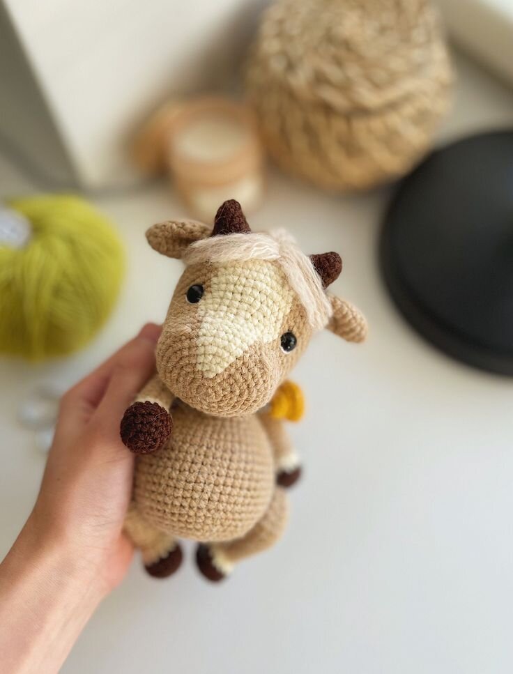 Bull Amigurumi Free Pattern 7