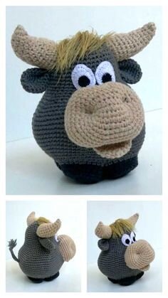 Bull Amigurumi Free Pattern 8