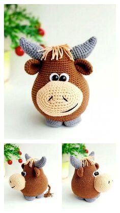 Bull Amigurumi Free Pattern 9