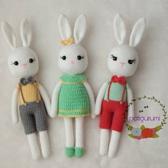 Bunny Family Amigurumi Free Crochet Pattern 4