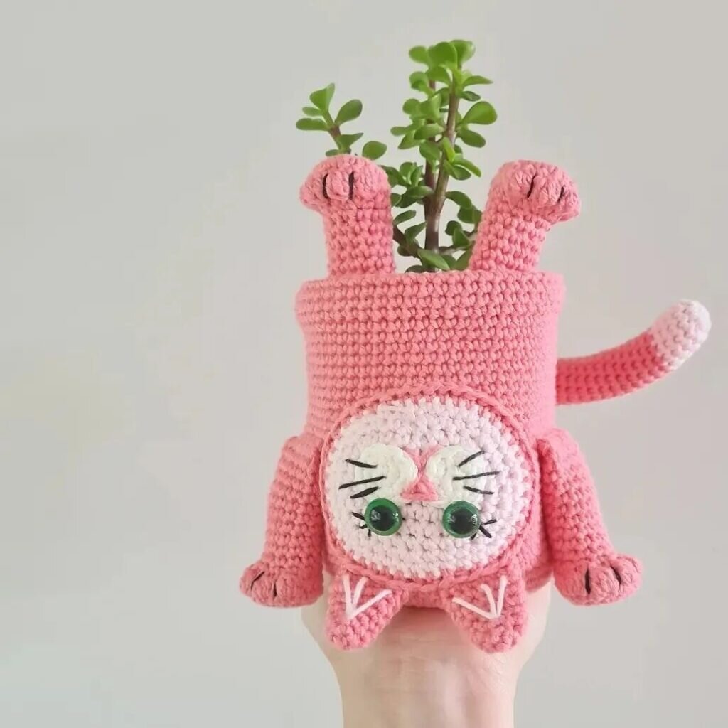 Cat Pink Amigurumi Free Pattern 4