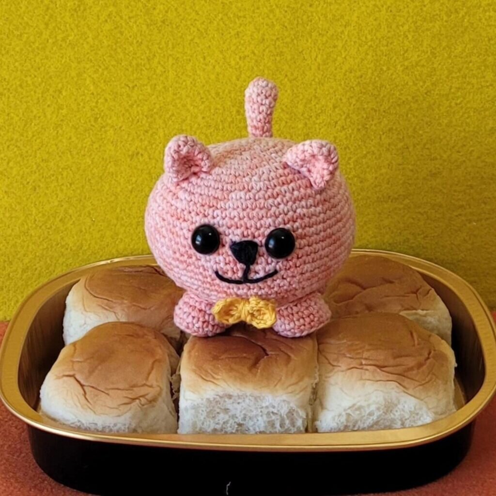 Cat Pink Amigurumi Free Pattern 5