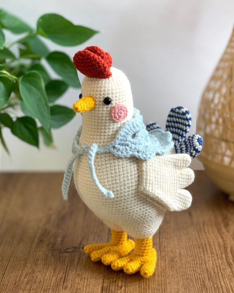 Chicken Amigurumi Free Pattern 4