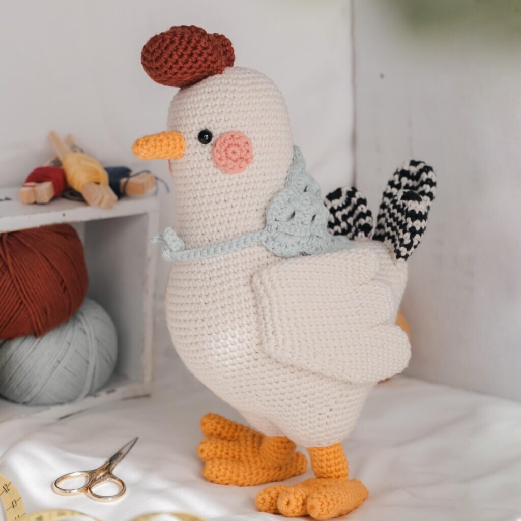 Chicken Amigurumi Free Pattern 5