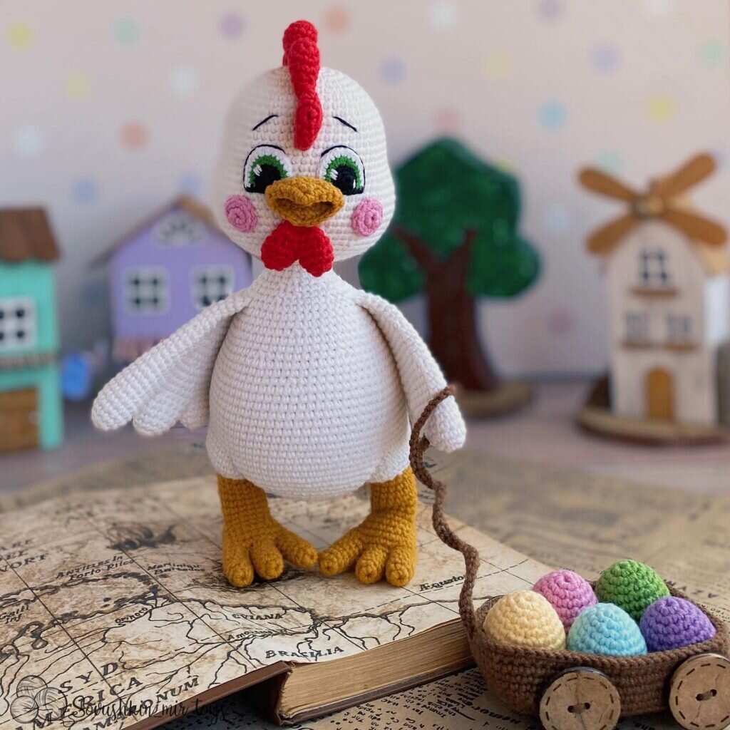 Chicken Amigurumi Free Pattern 7