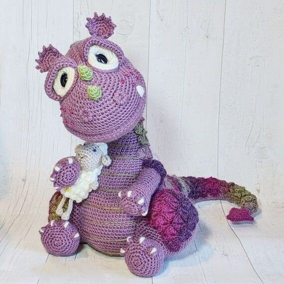 Color Dinosaur Amigurumi Free Pattern 1