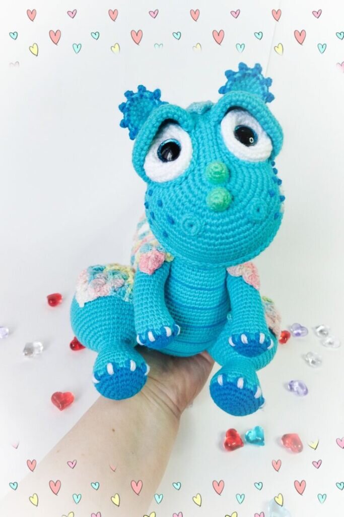 Color Dinosaur Amigurumi Free Pattern 2