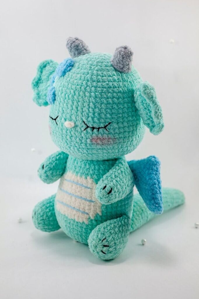 Color Dinosaur Amigurumi Free Pattern 4