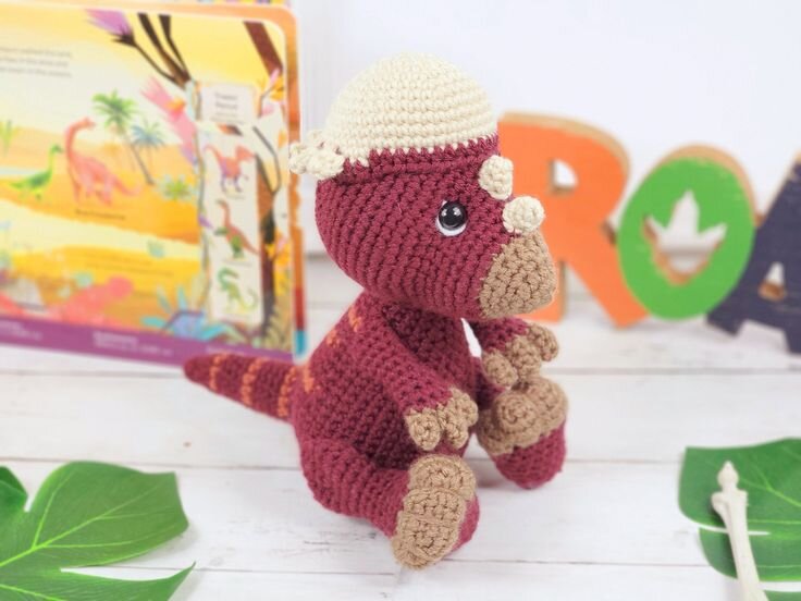 Color Dinosaur Amigurumi Free Pattern 5