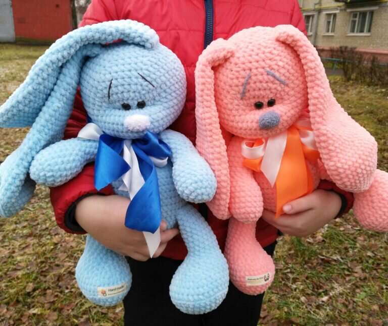 Color Rabbit Amigurumi Free Pattern 1