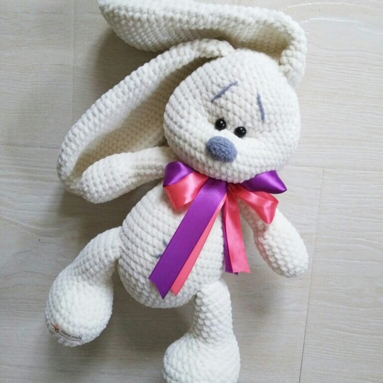 Color Rabbit Amigurumi Free Pattern 7