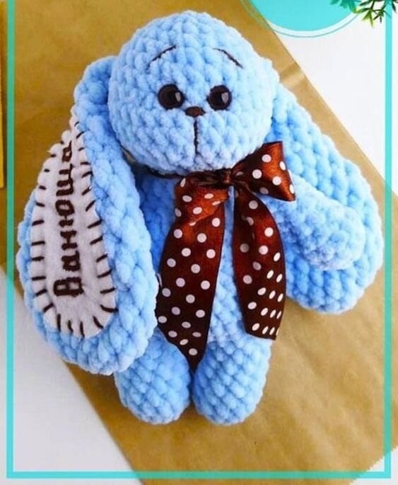 Color Rabbit Amigurumi Free Pattern 8