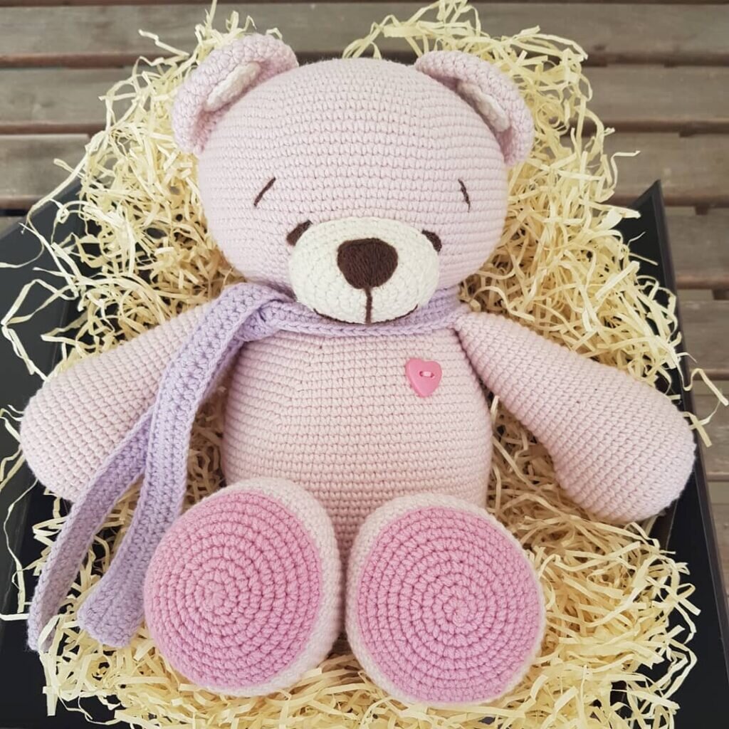 Color Toy Bear Free Crochet Pattern Amigurumi 4