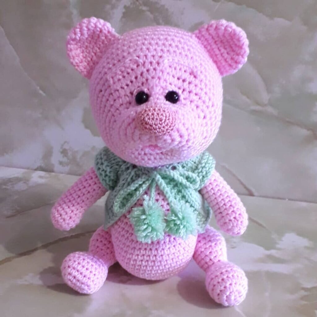 Color Toy Bear Free Crochet Pattern Amigurumi 6