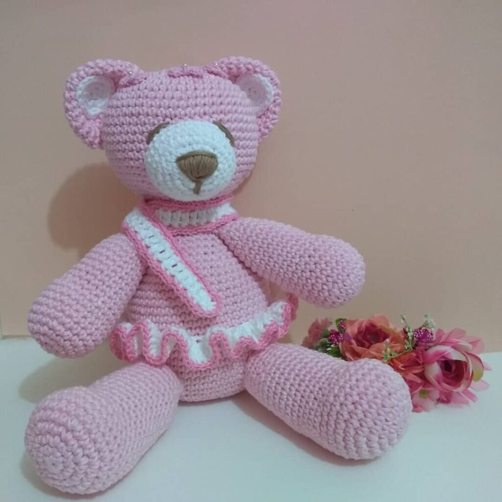 Color Toy Bear Free Crochet Pattern Amigurumi 7