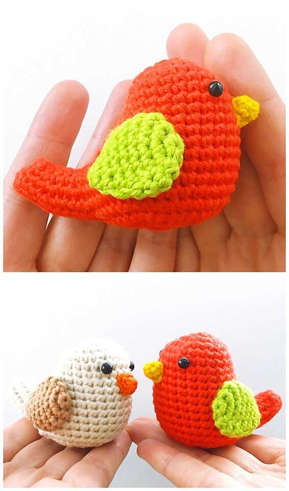 Crochet Amigurumi Easy Bird Free Pattern 2