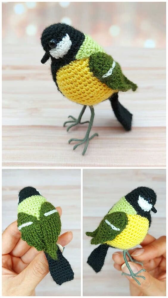 Crochet Amigurumi Easy Bird Free Pattern 4