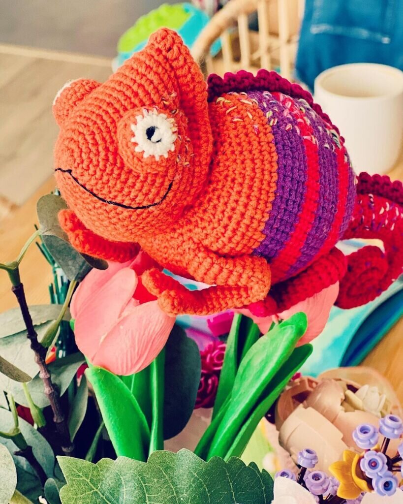 Crochet Cameleon Amigurumi Free Pattern 1