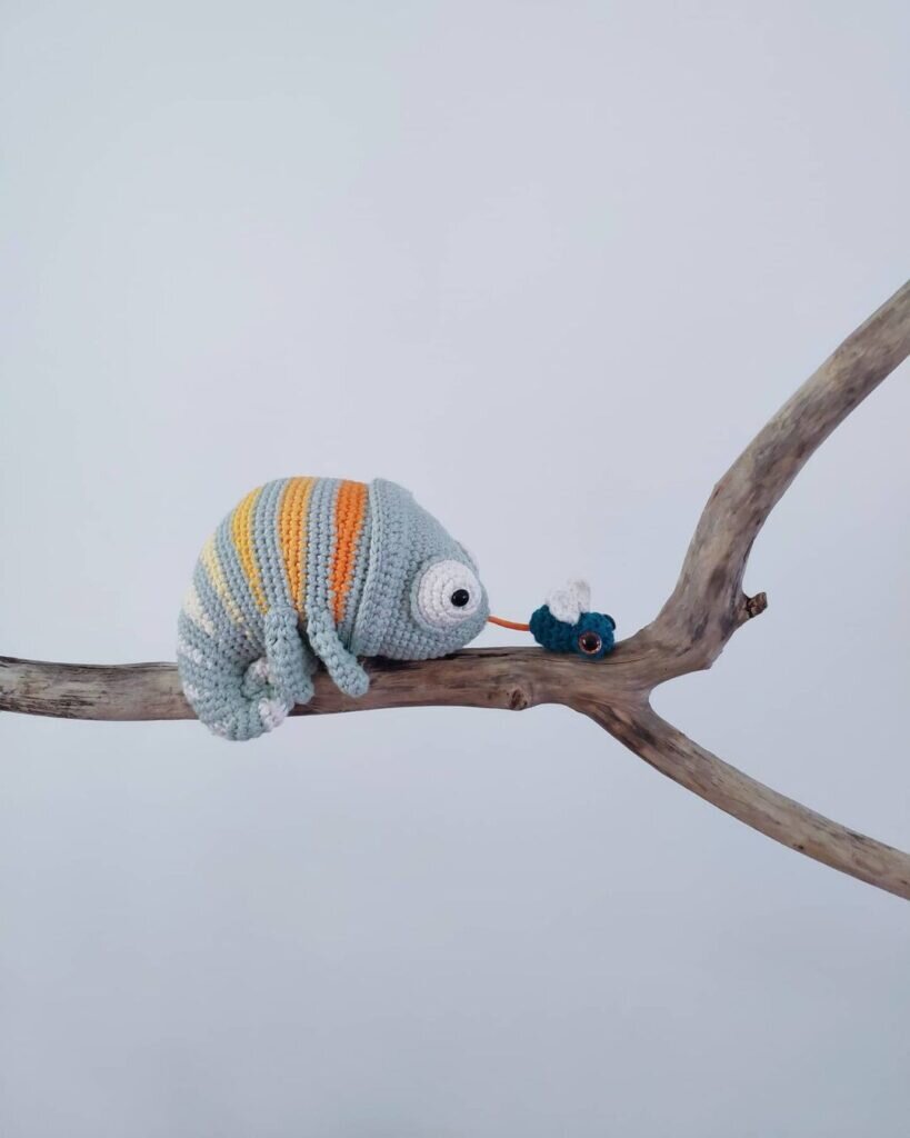 Crochet Cameleon Amigurumi Free Pattern 3