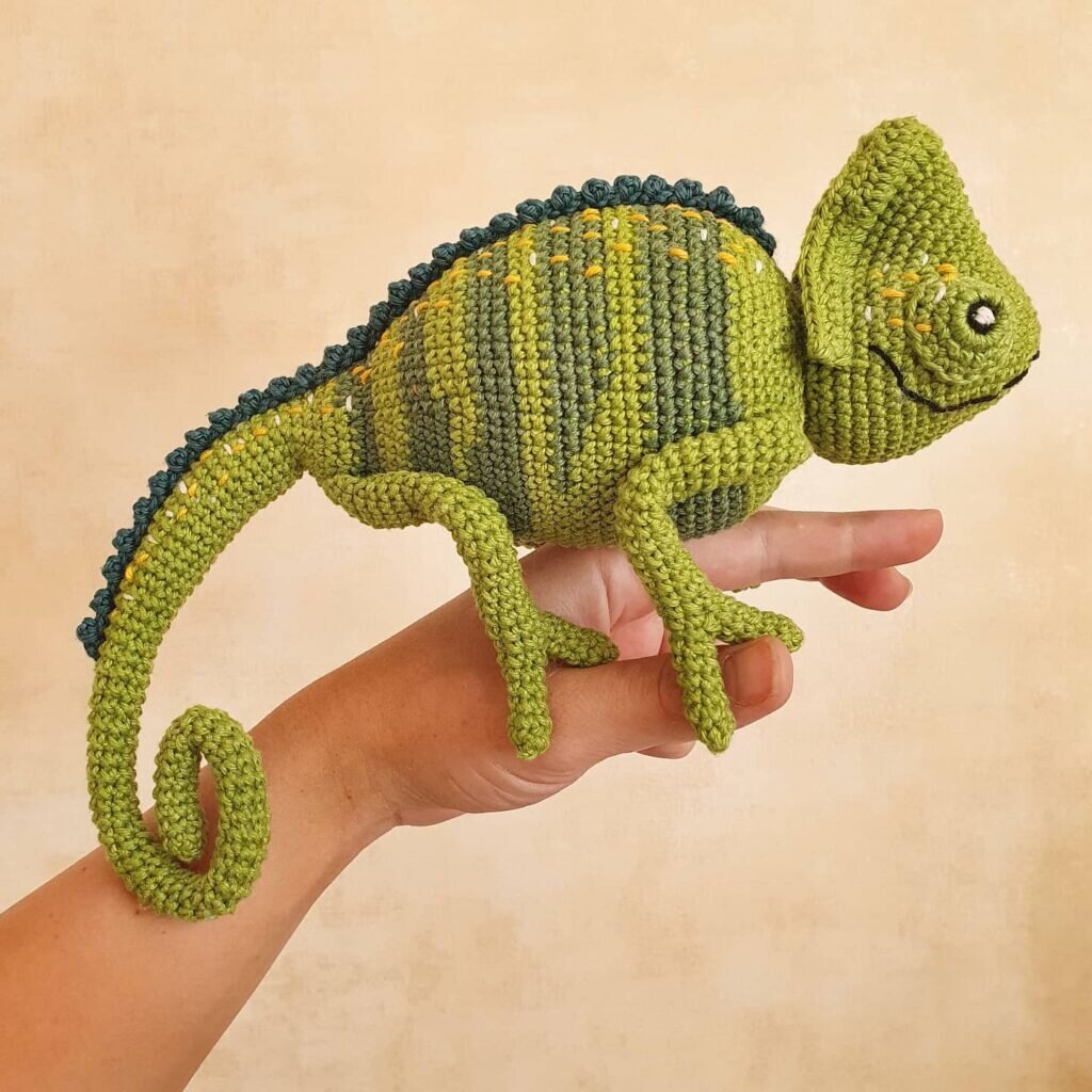 Crochet Cameleon Amigurumi Free Pattern 4