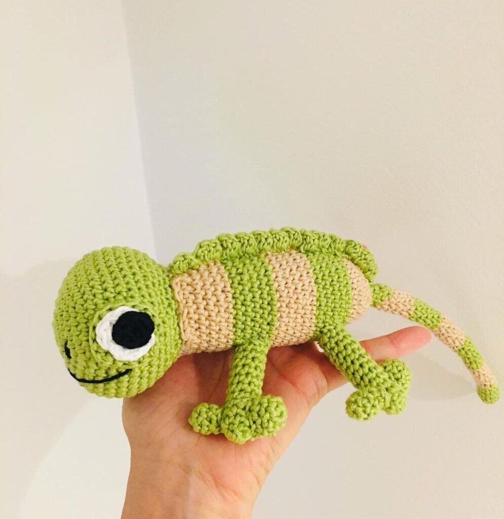 Crochet Cameleon Amigurumi Free Pattern 5