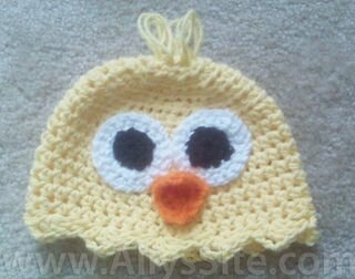 Crochet Chick Hat Free Pattern 1