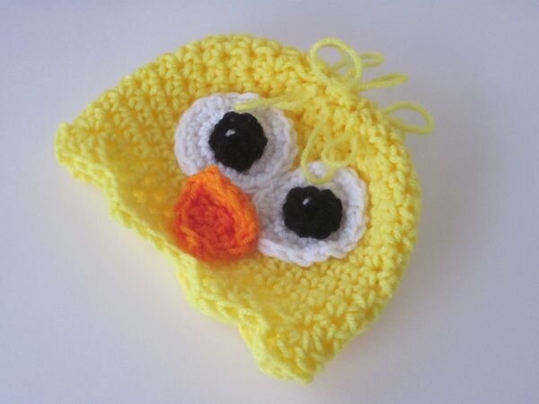 Crochet Chick Hat Free Pattern 2