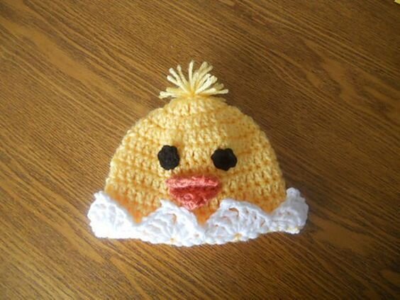 Crochet Chick Hat Free Pattern 3