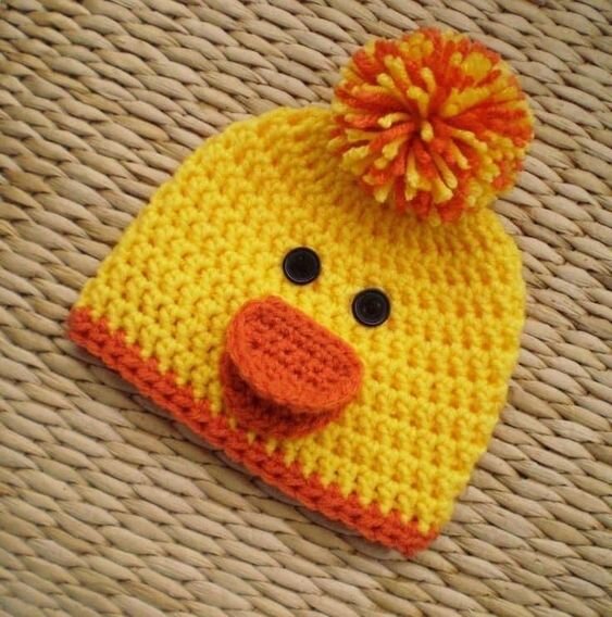 Crochet Chick Hat Free Pattern 4