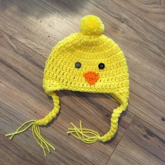 Crochet Chick Hat Free Pattern 6