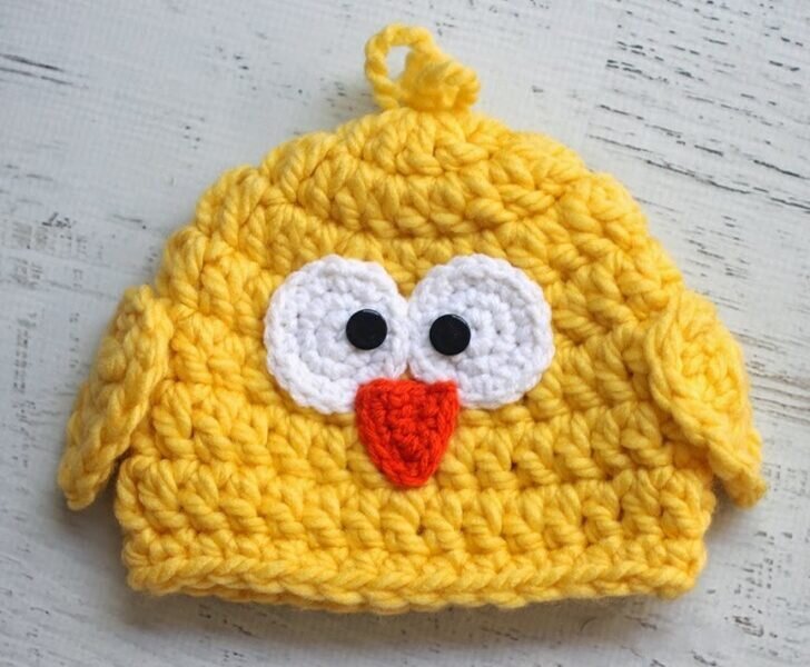 Crochet Chick Hat Free Pattern