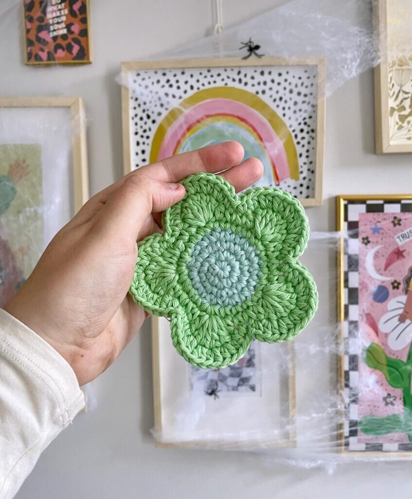 Crochet Knitting Coaster Pattern 6