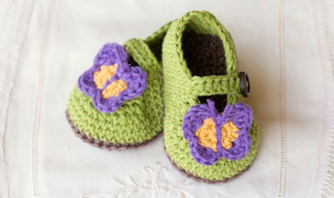 Crochet Knitting Shoes Free Pattern 1